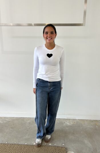 Long Sleeve Sparkle Heart